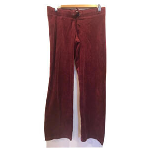 Elwood velour burgundy women’s Juniors pants size medium